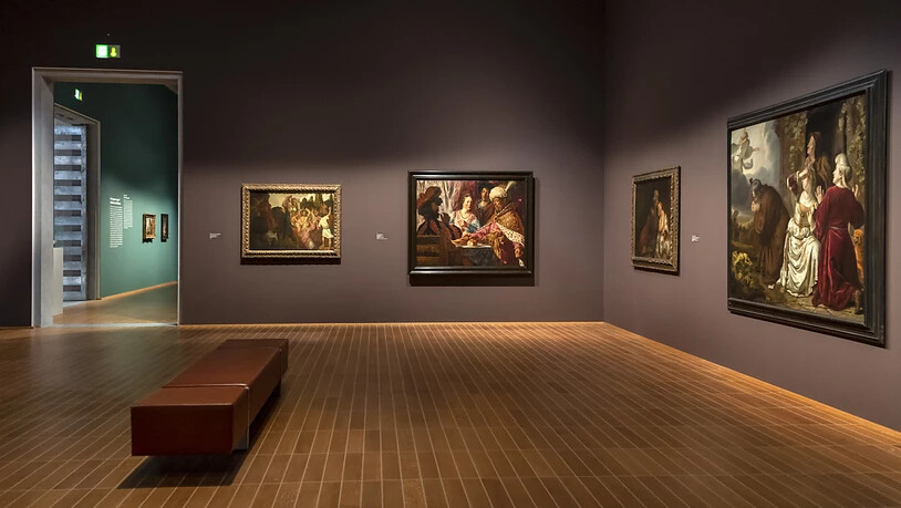 Blick in die Ausstellung "Rembrandts Orient - Westöstliche Begegnung in der niederländischen Kunst des 17. Jahrhunderts" im Kunstmuseum Basel, die am Samstag ihre Tore öffnen wird.