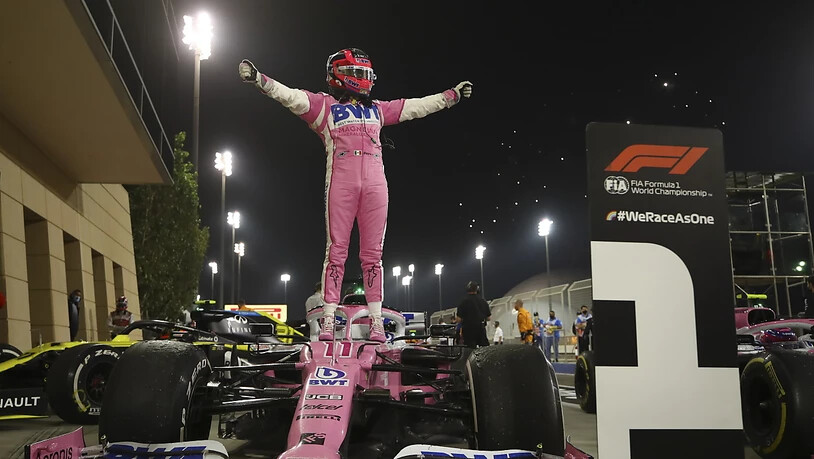 Siegpremiere im 190. Rennen in der Formel 1: Sergio Perez gewinnt im Racing Point den turbulenten Grand Prix von Sakhir
