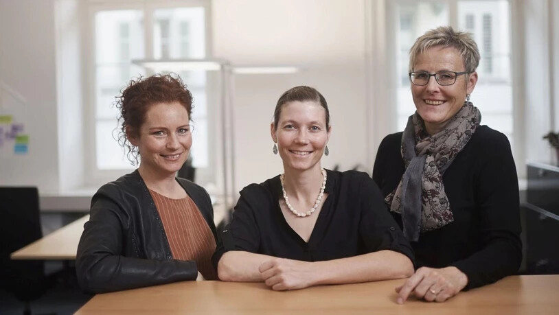 Das Team Koordination Gesundheit (von links): Sabine Steinmann, Franziska Tschudi und Anna Rosa Streiff Annen.