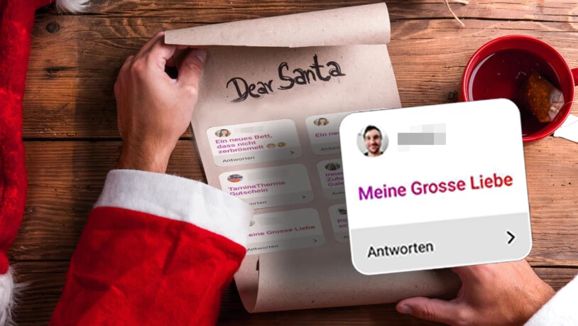 Einer unserer Leser wünscht sich auf Weihnachten seine grosse Liebe. Einer unserer Leser wünscht sich auf Weihnachten seine grosse Liebe.
