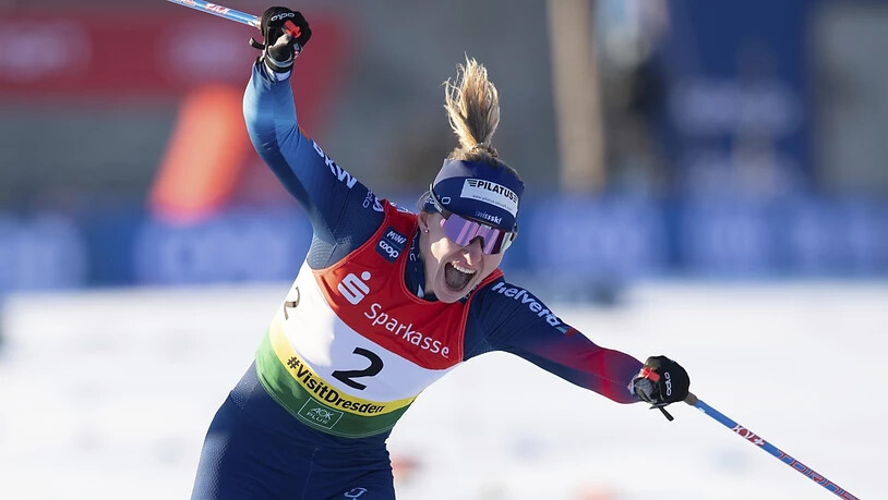 Nach dem ersten Weltcupsieg in Dresden auch im Val Müstair auf Podestkurs: Nadine Fähndrich