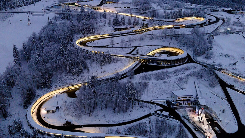 Der Eiskanal im deutschen Winterberg war Schauplatz der EM-Wettkämpfe im Zweier- und Viererbob