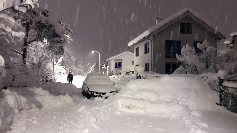 Die Stadt Chur ist derzeit wegen dem vielen Schnee stark gefordert. 