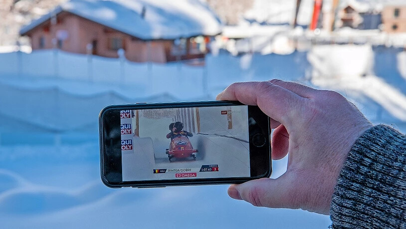 Unter Ausschluss der Öffentlichkeit: Nur Offizielle, Medienvertreter, Teammitglieder, Funktionäre und Helfer durften beim Bob-Weltcup in St. Moritz dabei sein.