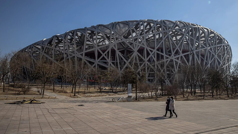 In einem Jahr werden im Vogelnest von Peking die Olympischen Winterspiele 2022 eröffnet