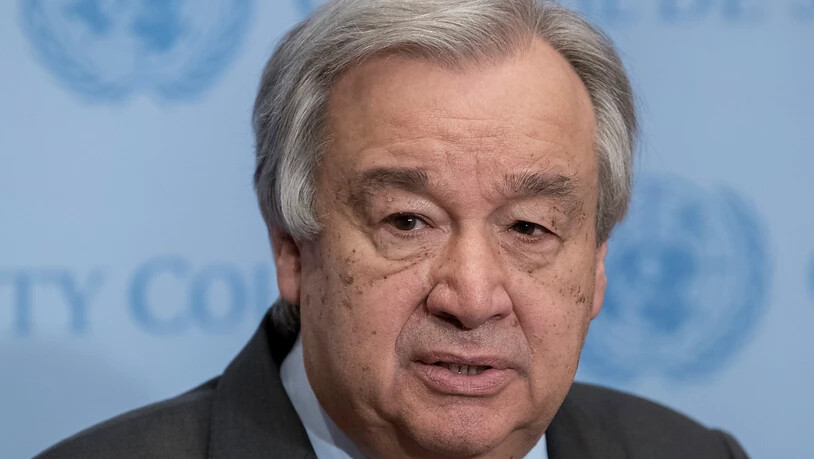 ARCHIV - UN-Generalsekretär Antonio Guterres hat das Versagen der Welt angeprangert, die ersten zur Verfügung stehenden Impfstoffe gerecht, auch an ärmere Länder, zu verteilen. Foto: Mark Garten/UN/dpa - ACHTUNG: Nur zur redaktionellen Verwendung und nur…