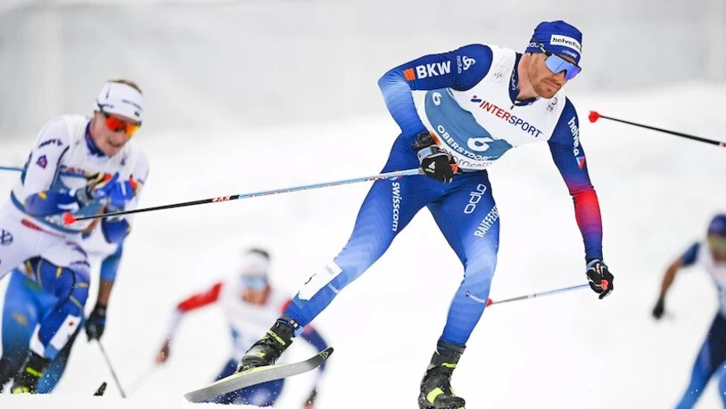 Fokussiert: Dario Cologna ist im Skiathlon in Oberstdorf unterwegs zu Rang 10 bei seinem WM-Auftakt.