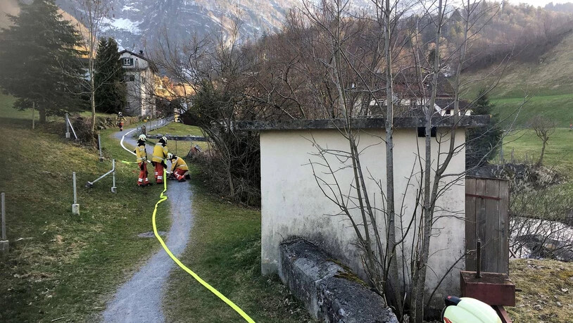 Beim Brand entstand geringer Sachschaden.
