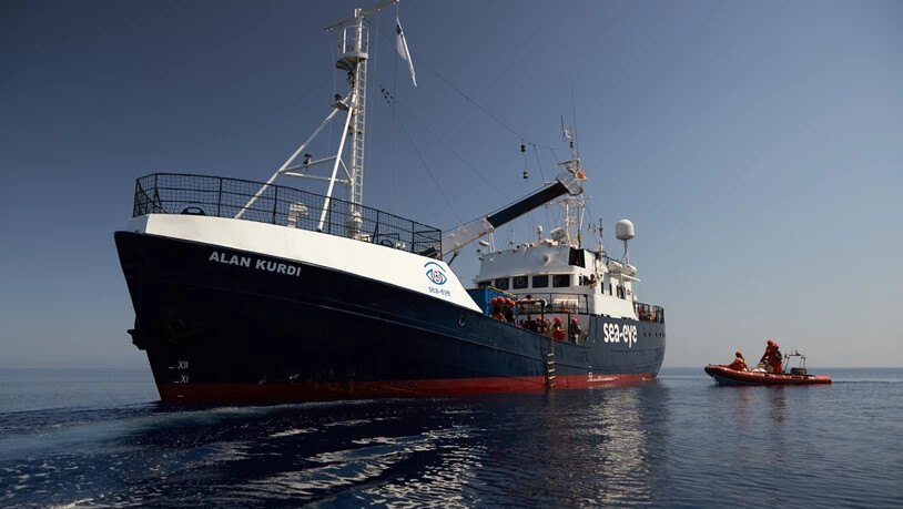 ARCHIV - Dieses von der Seenotrettungsorganisation Sea-Eye zur Verfügung gestellte Foto zeigt das Seenotrettungsschiff «Alan Kurdi». Foto: Fabian Heinz/Sea-Eye/dpa - ACHTUNG: Nur zur redaktionellen Verwendung und nur mit vollständiger Nennung des…