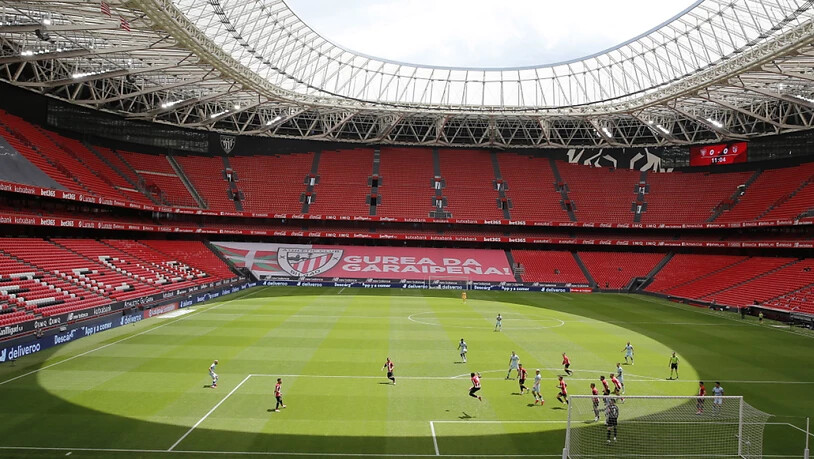 Hinter den EM-Spielen im Stadion San Mames von Bilbao stehen Fragezeichen