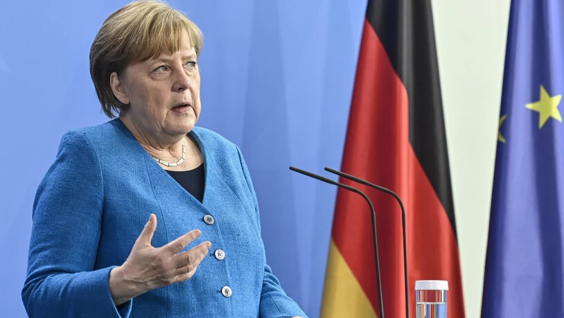 Bundeskanzlerin Angela Merkel spricht auf einer Pressekonferenz zum informellen EU-Gipfel und dem EU-China-Gipfel. Foto: John Macdougall/AFP-Pool/dpa