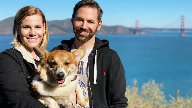 Golden Gate: Noëlle und Matt geniessen die Zweisamkeit in San Francisco.