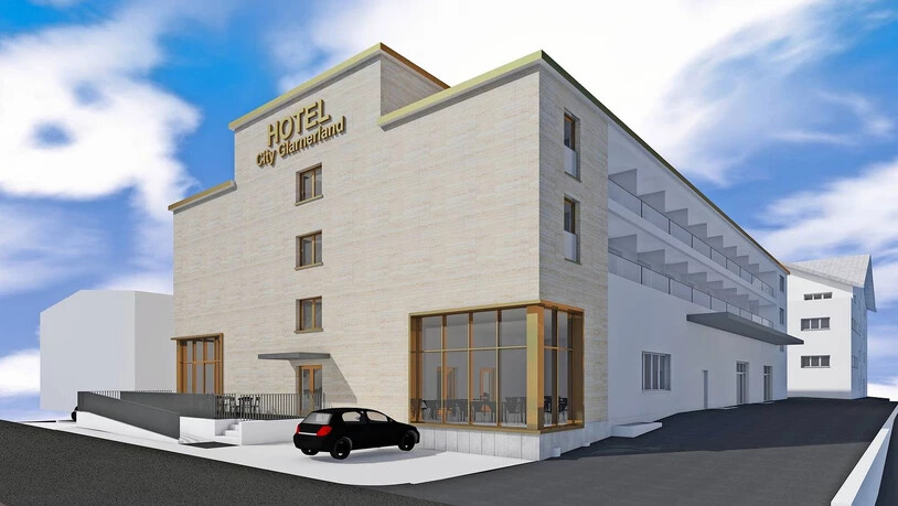 So soll das «City-Hotel Glarnerland» aussehen, wenn es in rund einem Jahr seine Türen öffnet.