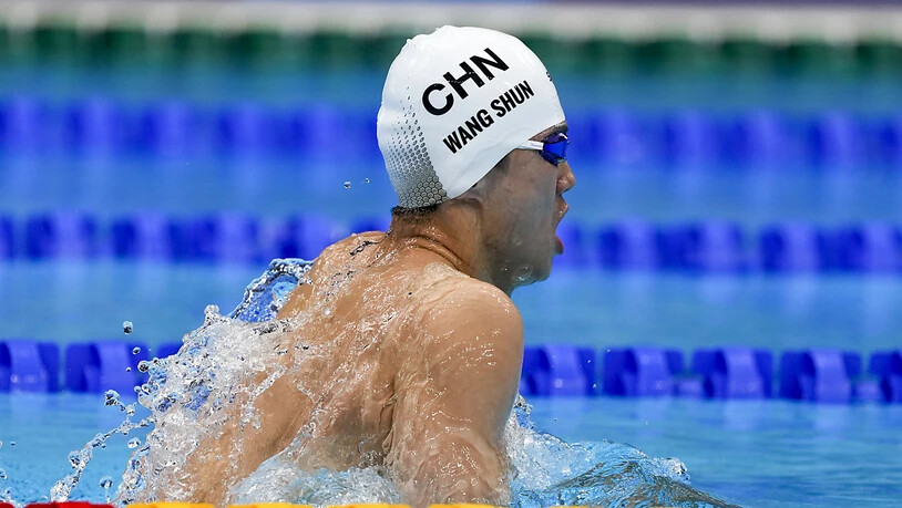 Der Chinese Wang Shun sicherte sich im olympischen Becken mit Asien-Rekord die Goldmedaille über 200 m Lagen