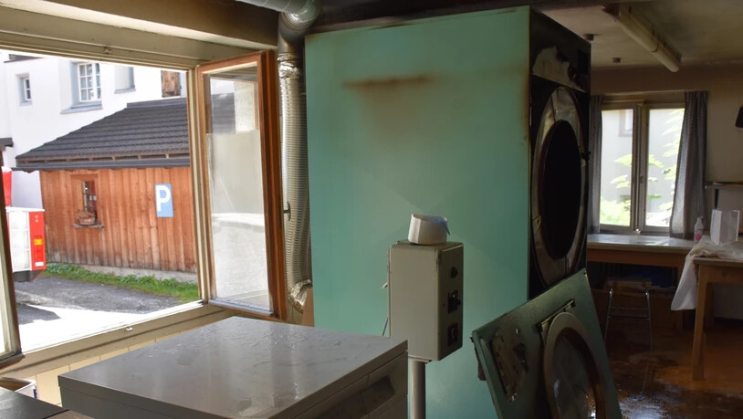 In der Lingerie eines Klosterser Hotels überhitzte sich der Tumbler.