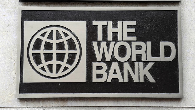 ARCHIV - Das Logo der World Bank, aufgenommen am 01.11.2009 in Washington. Foto: Rainer Jensen/dpa