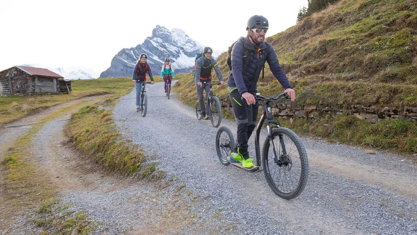 Rasante Abfahrt: Für eine Trottifahrt wie in Braunwald lohnt sich jeder Aufstieg. 