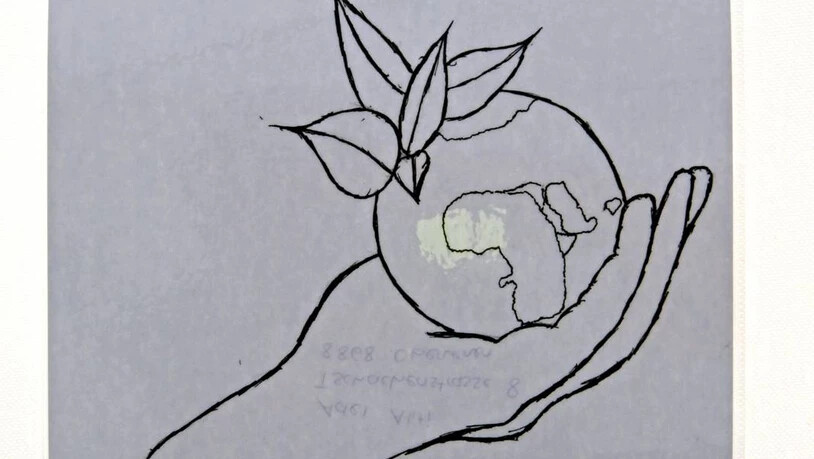 Das Siegermotiv: Diese gezeichnete Hand von Adel Aliti aus Oberurnen wird schon bald im Glarnerland auf den Kehrichtsäcken zu sehen sein.