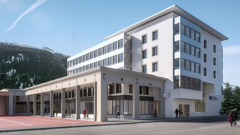 Visualisierung des neuen GKB Regionalsitzes in Davos Platz.