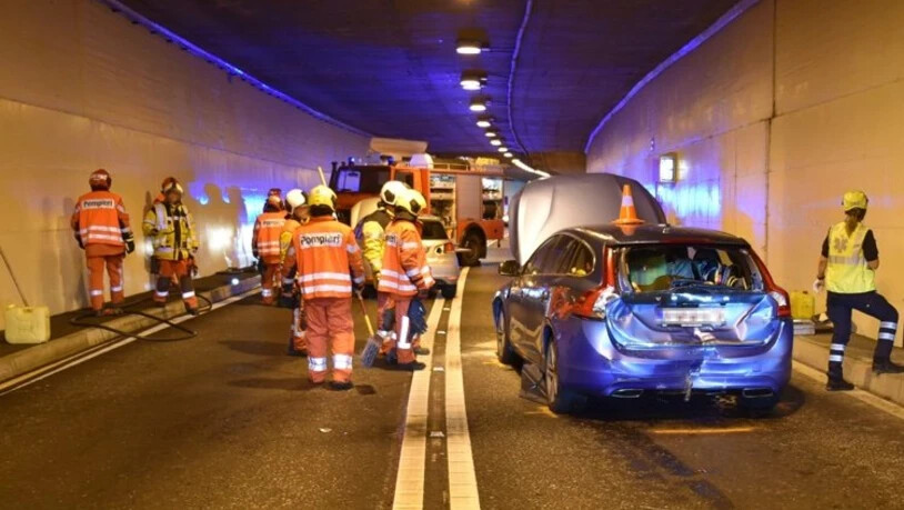Im Landrüfeltunnel kam es am Sonntag zu einem Verkehrsunfall.