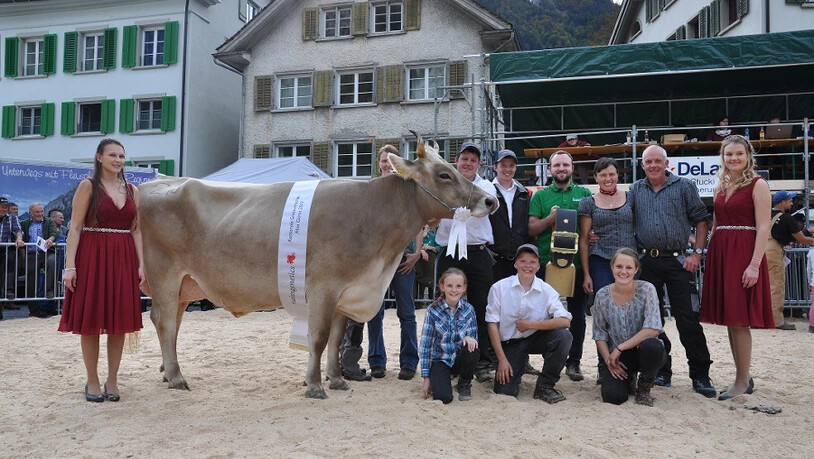 Nachfolgerin gesucht: Amtierende Miss Glarus ist Astro der Züchterfamilie Hans Zehnder-Weber aus Netstal.