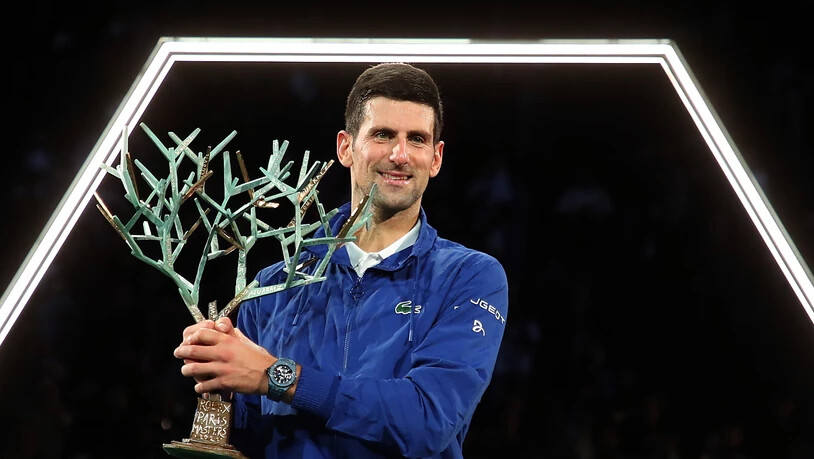 Novak Djokovic kommt nach dem Turniersieg am Masters in Paris in Form nach Turin