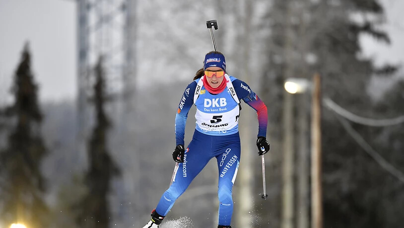 In Schweden als einzige Schweizerin in den Punkten: Selina Gasparin läuft in Östersund auf den 34. Platz