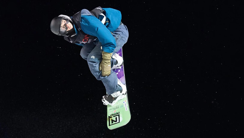 Jan Scherrer im Halfpipe-Final im Januar 2021 in Laax