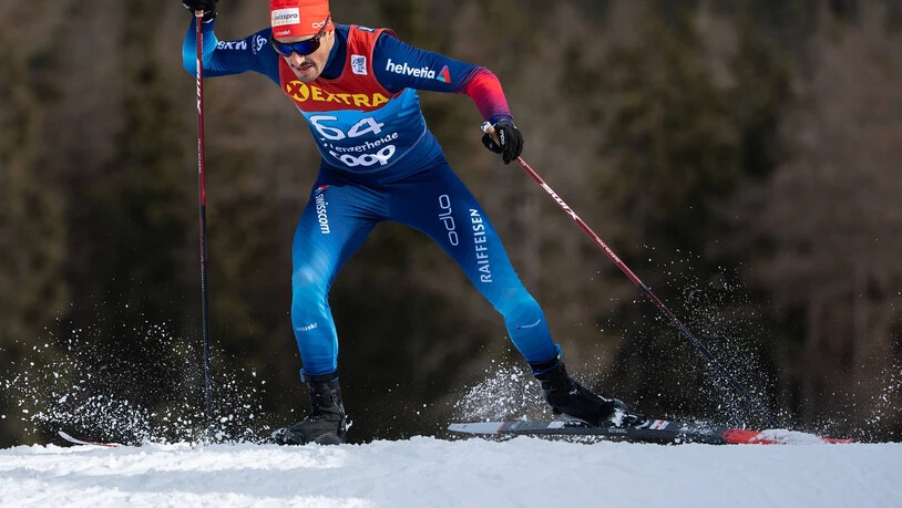 Jonas Baumann, hier im Rennen vom Dienstag, ist mit Rang 22 zweitbester Schweizer. 