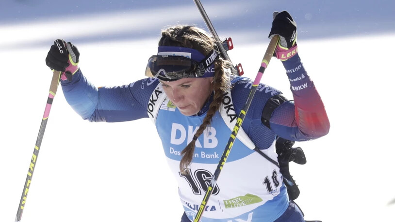 Macht in der Verfolgung in Ruhpolding einige Plätze gut: Lena Häcki