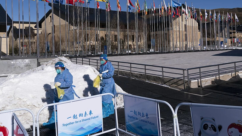 Das olympische Dorf in Zhangjiakou