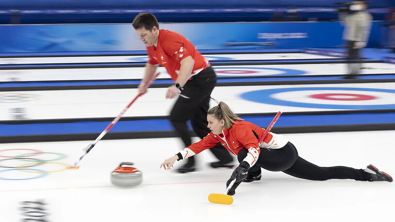 Martin Rios und Jenny Perret droht nach der vierten Niederlage im fünften Spiel das frühzeitige Ausscheiden