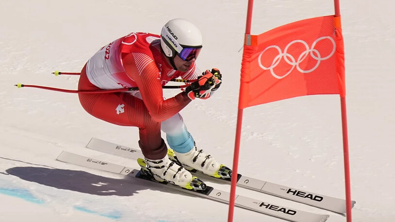 Beat Feuz scheidet am Tag nach seinem Abfahrts-Olympiasieg schon früh aus