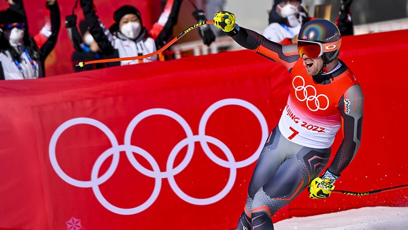 Er war der Topfavorit, doch er freut sich auch über Bronze, seiner ersten Medaille an einem Grossanlass: der Norweger Aleksander Kilde