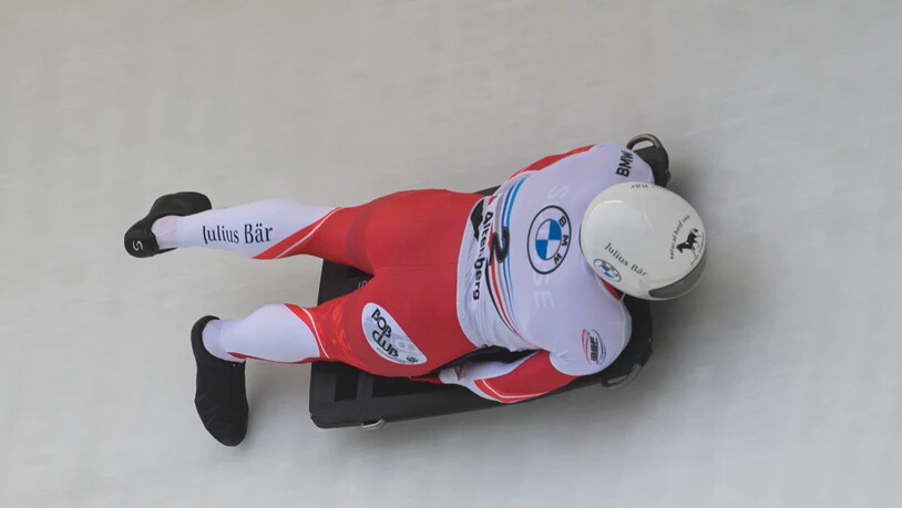 Basil Sieber Ende Dezember während des Weltcups in Altenberg. Seine Selektion löste bei den Skeletoni für viele Diskussionen