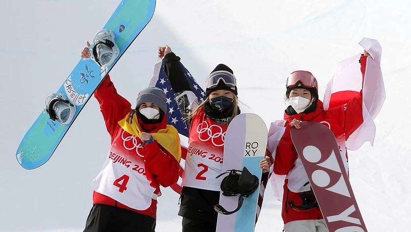 Die Medaillengewinnerinnen in der Halfpipe