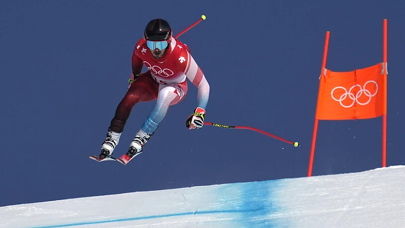 Loïc Meillard war nach der Abfahrt nur 17., im Slalom schied der Romand dann aus