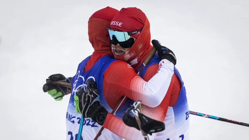 Roman Furger (links) über Dario Cologna (rechts): "Er ist auf dem Boden geblieben und ein guter Freund"