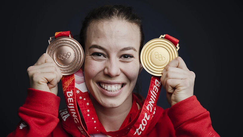 Michelle Gisin: Gold in der Abfahrt und Bronze im Super-G