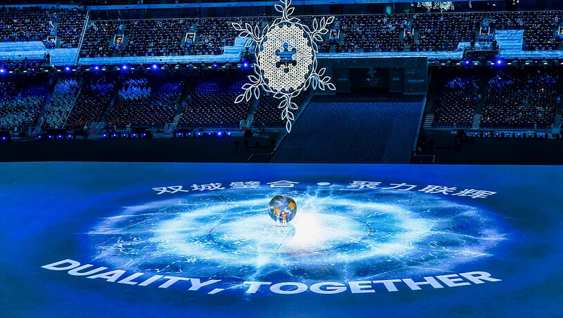 Die Schlussfeier in Peking stand im Zeichen der Schneeflocke