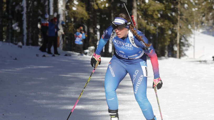 Macht in der Verfolgung über 20 Plätze gut: Lena Häcki. (Archivaufnahme)