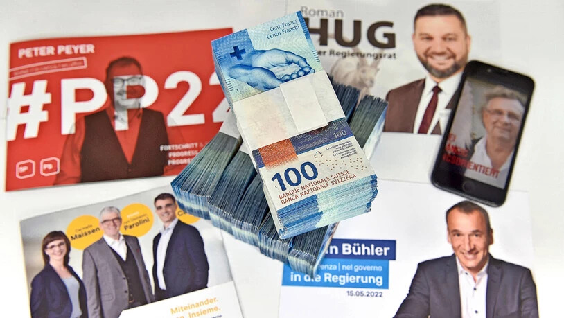 Hochglanzplakaten, Flyern, Online- und Zeitungsinseraten: Die Wahlen kosten Geld. Doch wie viel genau?
