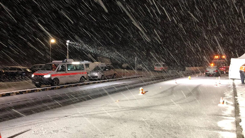 Die Unfallstelle im Schneegestöber: Im Februar 2020 kam in St. Gallenkappel ein Mann bei einem Verkehrsunfall ums Leben. 