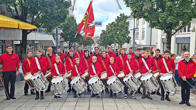 Erfolgreich: Die Glarner Tambouren werden in Wil Ostschweizer-Meister.