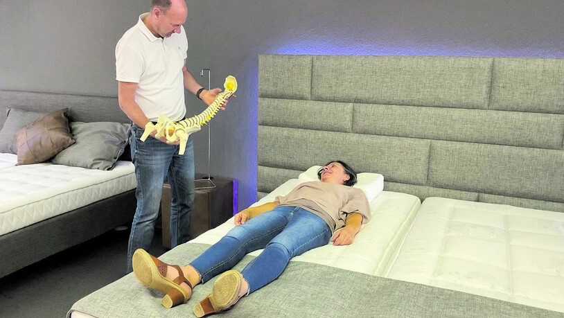 Professionelle Beratung für einen erholsamen Schlaf. 
Bild zVg