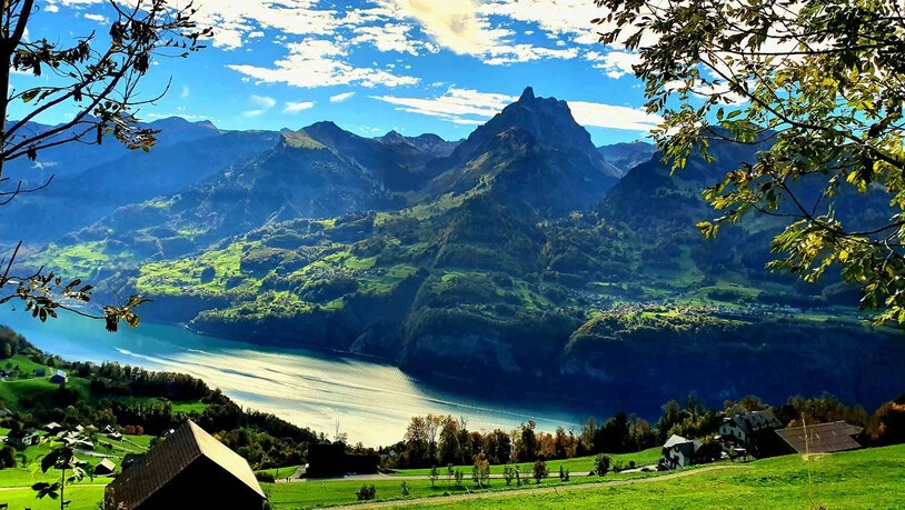 Reto Cattaneo lichtete seinen Wohnort Obstalden aus der Distanz ab.