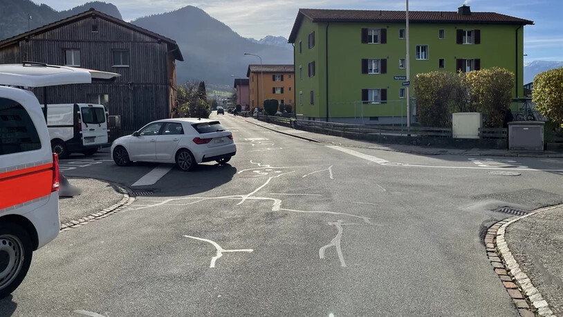 Stoppschild missachtet: Hier kam es zur Kollision.