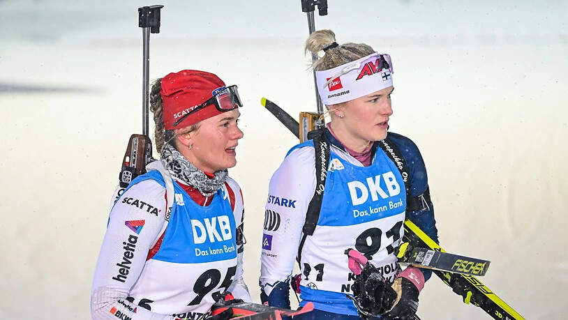 Lea Meier (links) blickt auf eine geglückte Premiere mit der Schweizer Frauenstaffel zurück.