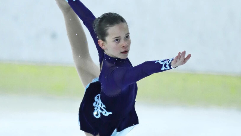 Liv: Läuferin des Eislaufclubs Flims-Surselva im Einsatz.