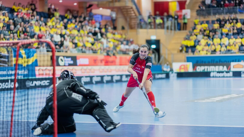 Feste Grösse: Corin Rüttimann gehört wie vier weitere Bündnerinnen zum Schweizer Unihockey-Nationalteam.